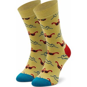 Pánské klasické ponožky Happy Socks SND01-2000 Žlutá