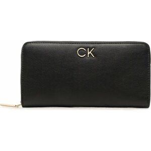 Velká dámská peněženka Calvin Klein Re-Lock Z/A Wallet Lg Pbl K60K610967 Černá