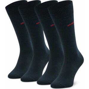 Sada 2 párů vysokých ponožek unisex Hugo Uni 50468099 401