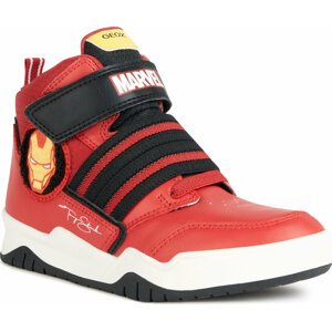 Sneakersy Geox J Perth Boy J367RD 05411 C0020 M Red/Black