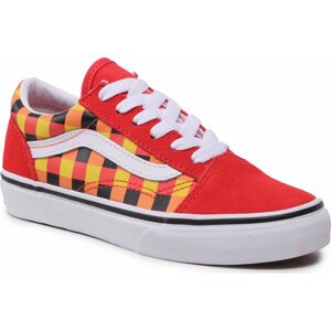 Tenisky Vans Old Skool VN0A7Q5FBJN1 Glow Checkerboard Red/Mul