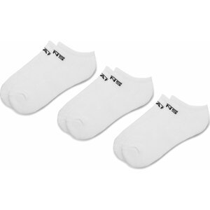 Sada 3 párů nízkých ponožek unisex Vans Classic Kick VN000XSSWHT r.38,5/42 White