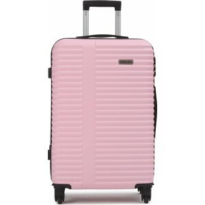 Střední Tvrdý kufr Semi Line T5573-4 Růžová