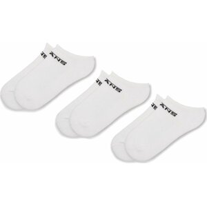 Sada 3 párů dámských vysokých ponožek Vans Classic Kick VN000XNRWHT White