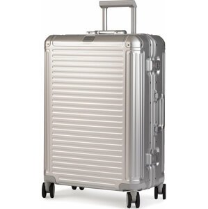 Střední Tvrdý kufr Travelite Next 79948-56 Silber