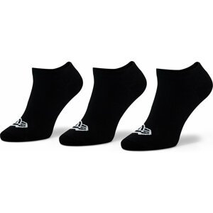 Sada 3 párů dámských vysokých ponožek New Era Flag Sneaker 13113640 BLK