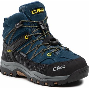 Trekingová obuv CMP Kids Rigel Mid Trekking Shoe Wp 3Q12944 Blue Ink/Yellow 10MF