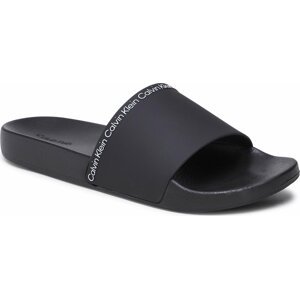 Nazouváky Calvin Klein Pool Slide Rubber HM0HM00981 Ck Black BEK