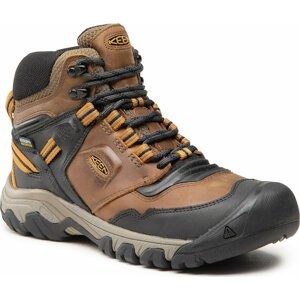 Trekingová obuv Keen Ridge Flex Mid Wp M 1025666 Bison/Golden Bro