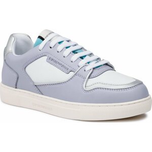 Sneakersy Emporio Armani X3X150 XN200 Q853 Lilac/Silv/Op.Wh/Aqm