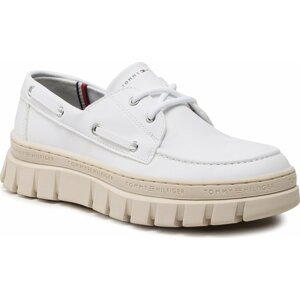 Polobotky Tommy Hilfiger Lace-Up Shoe T3X4-32896-1355 S White S