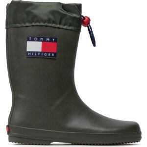 Holínky Tommy Hilfiger Rain Boot T3X6-30766-0047 S Military Green 414