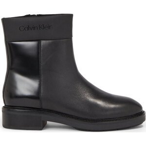 Polokozačky Calvin Klein Rubber Sole Ankle Boot Lg Wl HW0HW01700 Ck Black BEH