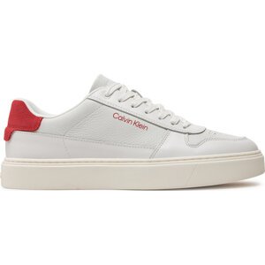 Sneakersy Calvin Klein Low Top Lace Up Bskt HM0HM01254 White/Baked Apple 02U