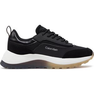 Sneakersy Calvin Klein Runner Lace Up Mesh Mix HW0HW01905 Black BEH