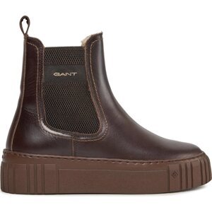 Kotníková obuv s elastickým prvkem Gant Snowmont Chelsea Boot 27551372 Dark Brown