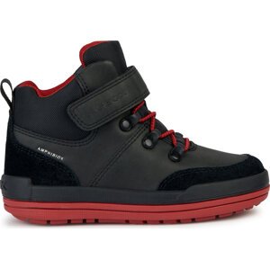 Kozačky Geox J Charz Boy B Abx J36F3A 0MEFU C0048 S Black/Red