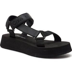 Sandály Calvin Klein Jeans Sandal Velcro Webbing Dc YW0YW01353 Black BEH