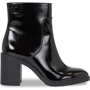 Polokozačky Calvin Klein Jeans Mid Block Heel Boot Naplak Wn YW0YW01258 Triple Black 0GT