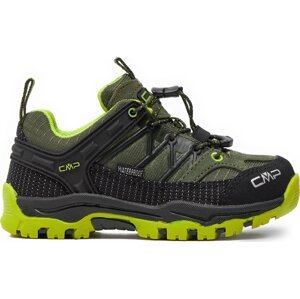 Trekingová obuv CMP Kids Rigel Low Trekking Wp 3Q54554 Kaki-Acido 02FP