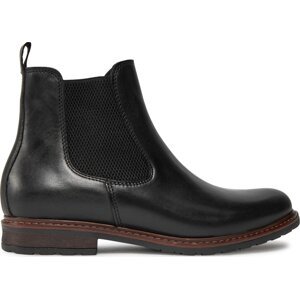 Kotníková obuv s elastickým prvkem Tamaris 1-25056-41 Black Leather 003