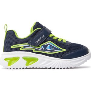 Sneakersy Geox J Assister Boy J45DZA 014CE C0749 S Navy/Lime