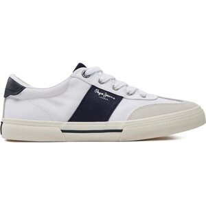 Sneakersy Pepe Jeans Kenton Strap M PMS31042 White 800