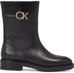 Polokozačky Calvin Klein Rubber Sole Ankle Boot W/Hw HW0HW01703 Ck Black BEH