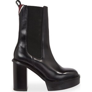 Polokozačky Tommy Hilfiger Elevated Plateau Chelsea Bootie FW0FW07542 Black BDS