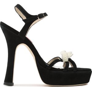 Sandály Custommade Arlina Pearl Bow 999621047 Anthracite 999