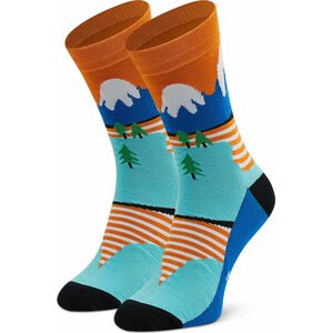 Klasické ponožky Unisex Dots Socks SX-433-X Modrá