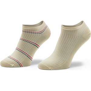 Sada 2 párů dámských nízkých ponožek Tommy Hilfiger 701223804 Beige 002