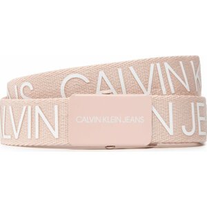 Dětský pásek Calvin Klein Canvas Logo Belt IU0IU00125 Růžová