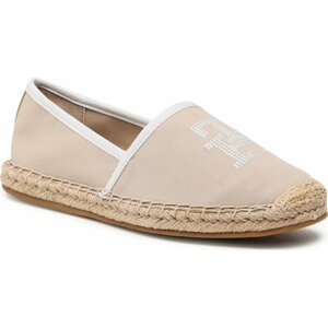 Espadrilky Tommy Hilfiger Th Embroidered Espadrille FW0FW07101 Sandalwood RBT