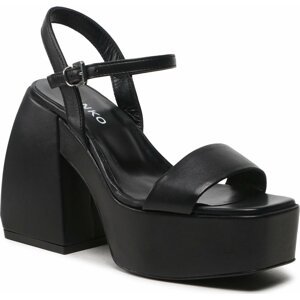 Sandály Pinko Fantine Wedge PE 23 BLKS1 100655 A0N9 Black Z99