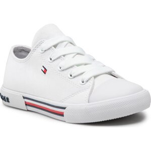 Plátěnky Tommy Hilfiger Low Cut Lace Up Sneaker T3X4-30692-0890 M White 100