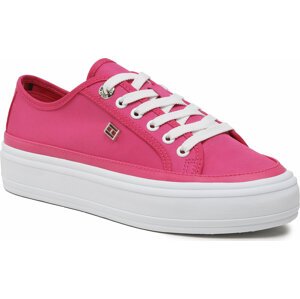 Tenisky Tommy Hilfiger Essential Vulc Canvas Sneaker FW0FW07459 Bright Cerise Pink T1K