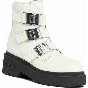 Polokozačky Tommy Jeans Tjw Chunky Boot Hardware EN0EN02443 Rich Cream YA6