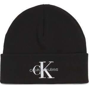 Sada čepice a šál Calvin Klein Jeans Gifting Logo Beanie/Scarf K60K611418 Black BDS