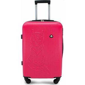 Velký tvrdý kufr Semi Line T5625-6 Růžová