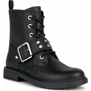 Kozačky Geox Jr Eclair J369QD 000BU C9999 D Black