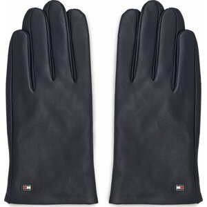 Pánské rukavice Tommy Hilfiger Essential Flag Leather Gloves AM0AM11482 Space Blue DW6