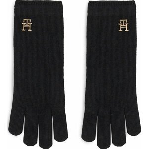 Dámské rukavice Tommy Hilfiger Limitless Chic Wool Gloves AW0AW15359 Black BDS