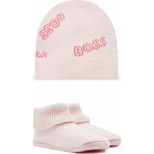 Set čepice a ponožky Boss J98386 Pale Pink 44L