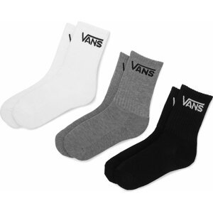 Sada 3 párů dámských vysokých ponožek Vans Classic Crew Boys VN000XNQIZH Black Assort
