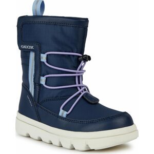 Sněhule Geox J Willaboom Girl B A J36HWC 054FU C4231 D Navy/Sky