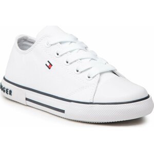 Plátěnky Tommy Hilfiger Low Cut Lace-Up Sneaker T3X4-32207-0890 M White 100