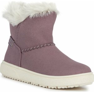 Kozačky Geox J Theleven Girl J36HUD 000AU C8025 D Rose Smoke