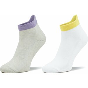 Sada 2 párů dámských nízkých ponožek Levi's® 701224688 Yellow