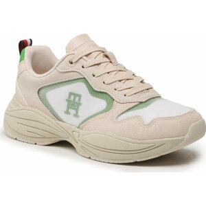 Sneakersy Tommy Hilfiger Sporty Th Runner FW0FW06952 Sugarcane AA8